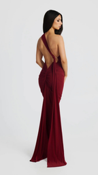 Elegantes One-Shoulder-Maxikleid