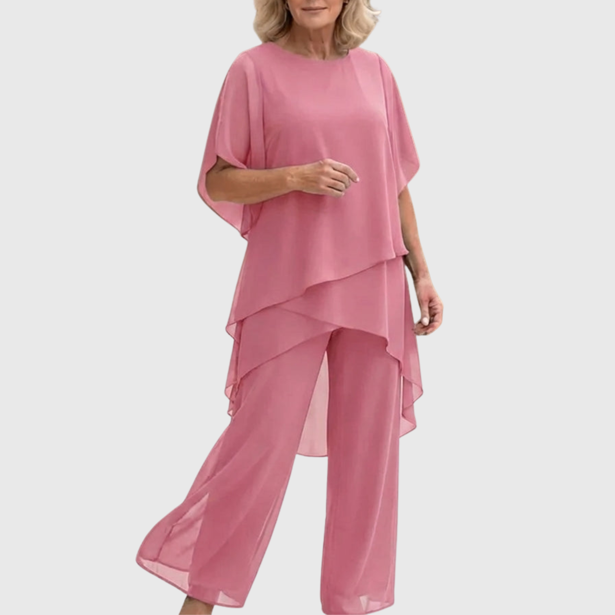 Claire | Set mit drapierter Palazzohose