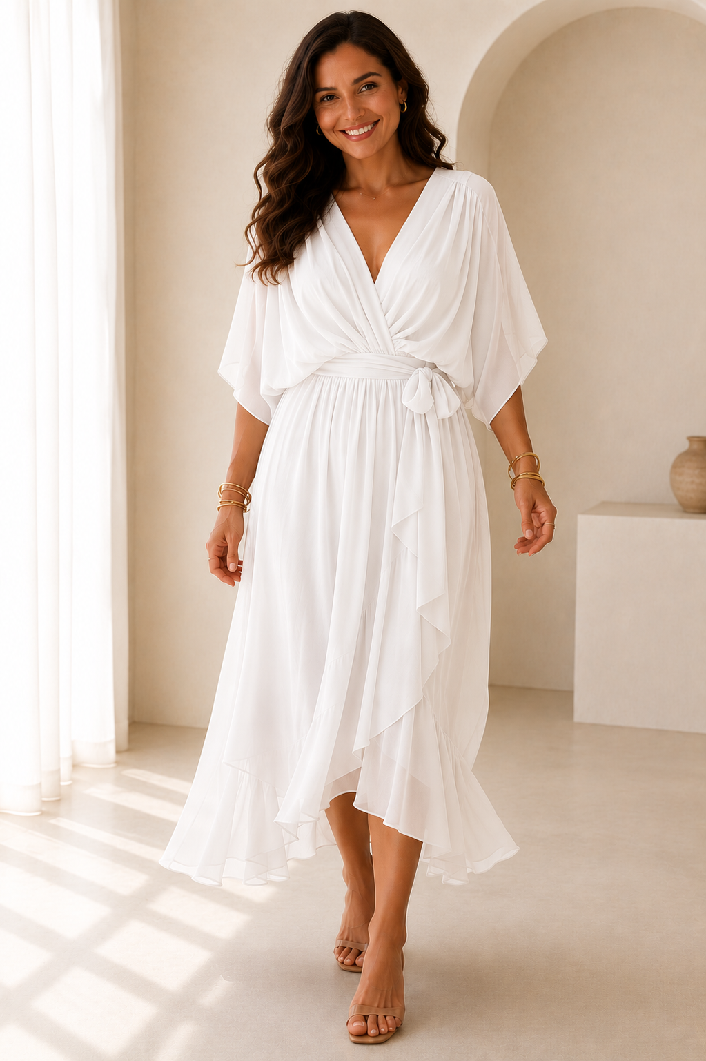 Marie | Maxikleid mit Bindeband