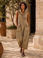 Ärmelloser Jumpsuit