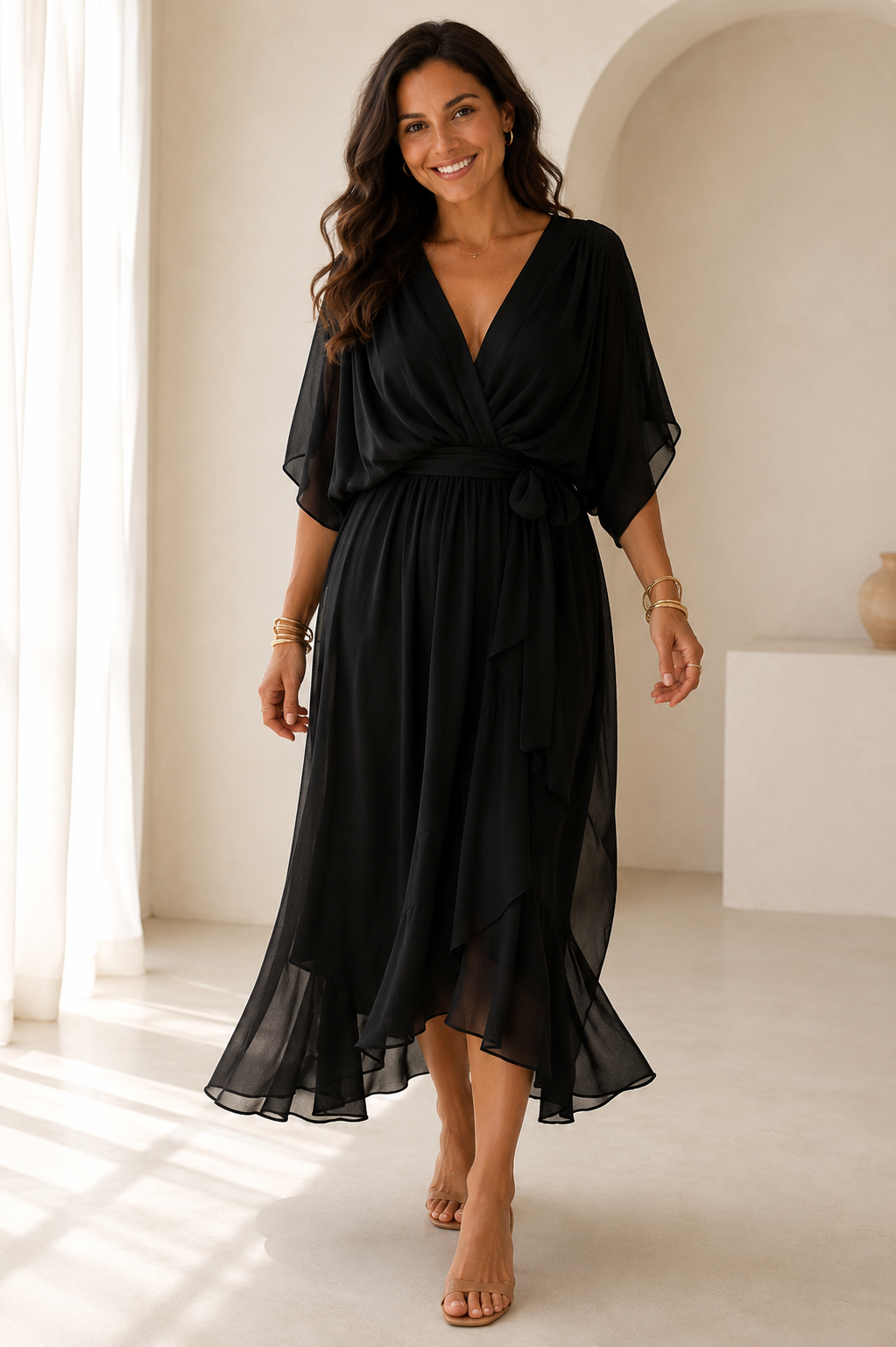 Marie | Maxikleid mit Bindeband
