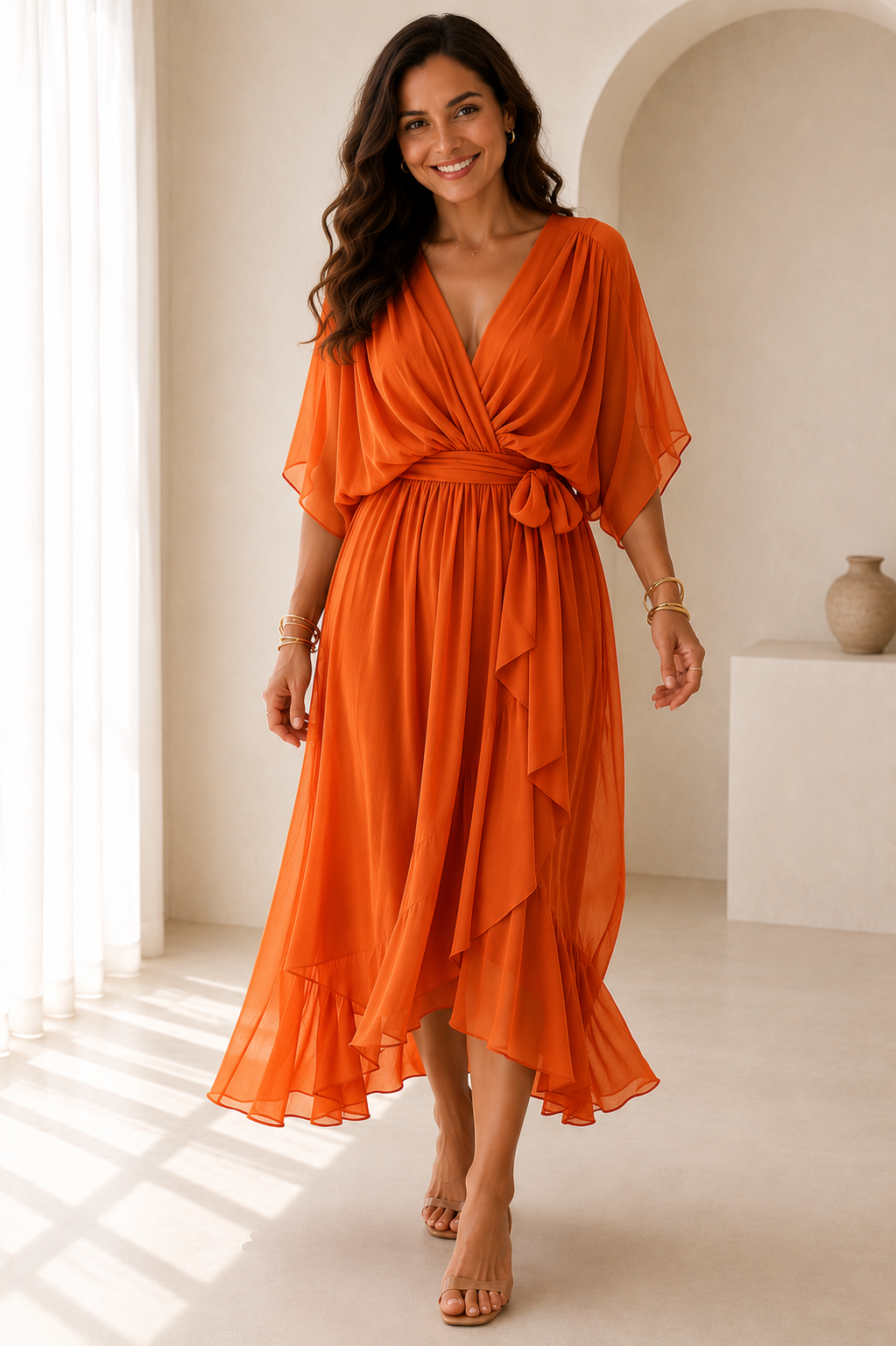 Marie | Maxikleid mit Bindeband
