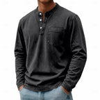 Anton | Langarm-Henleyshirt mit Knopfleiste
