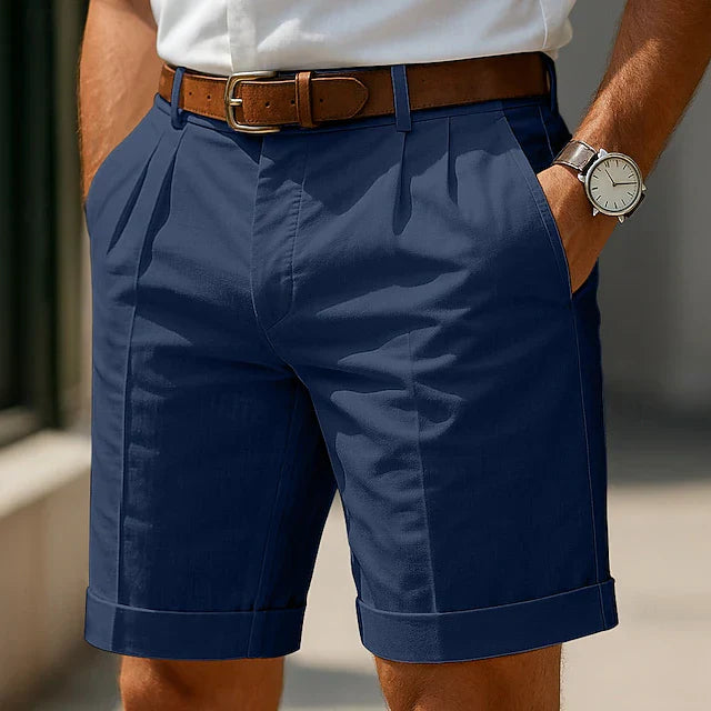 Raphael | Plissierte Anzugshorts für Herren